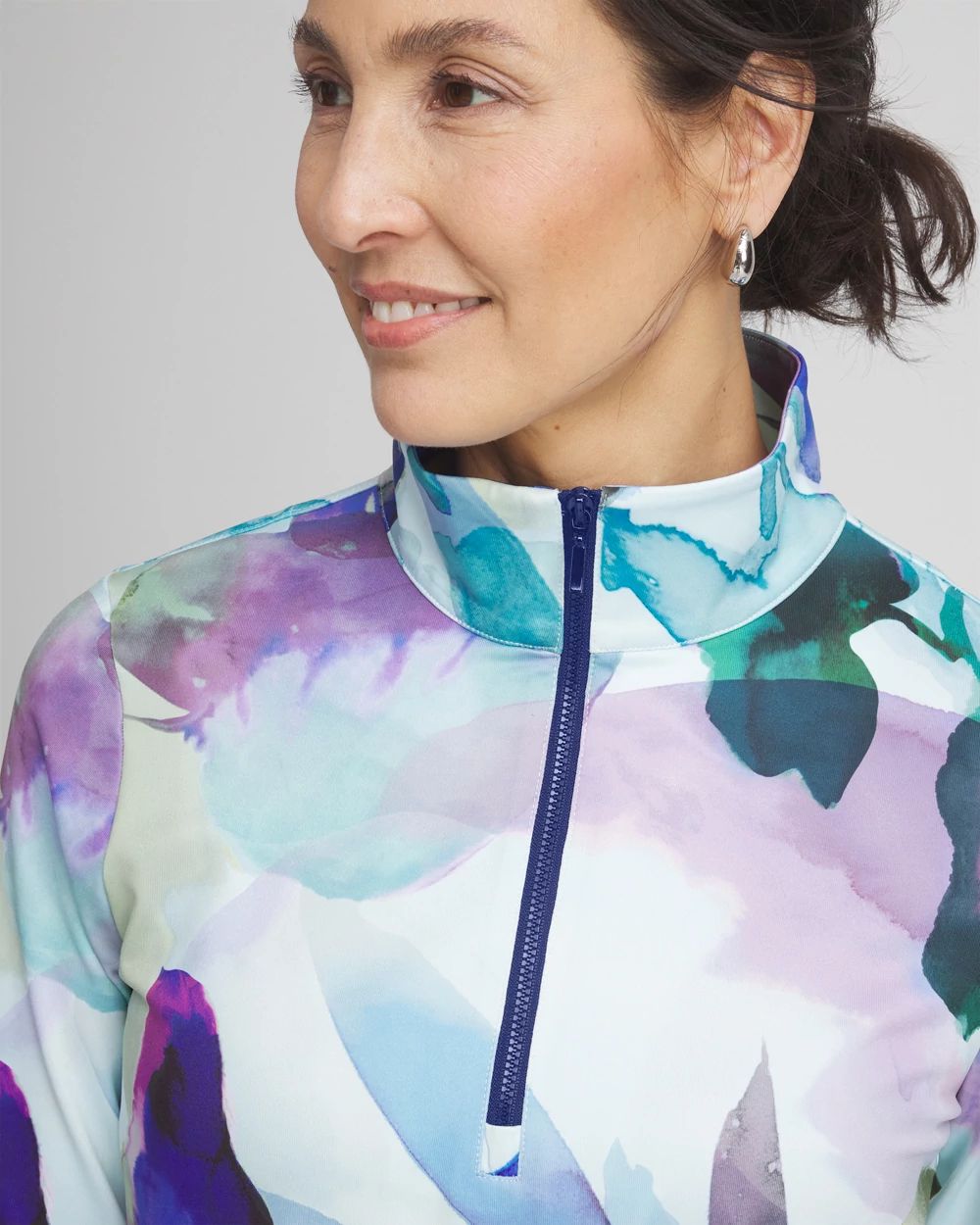 Zenergy® UPF Mockneck Half-Zip Pullover | Chico's